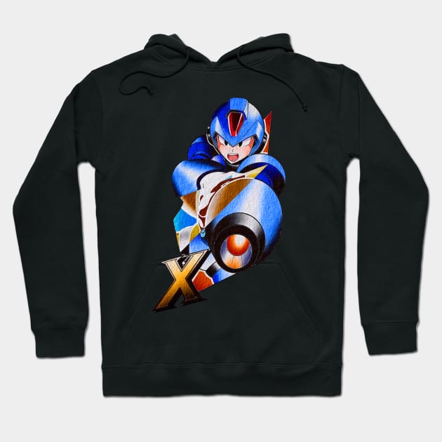 megaman Hoodie by Stephanie Francoeur Art